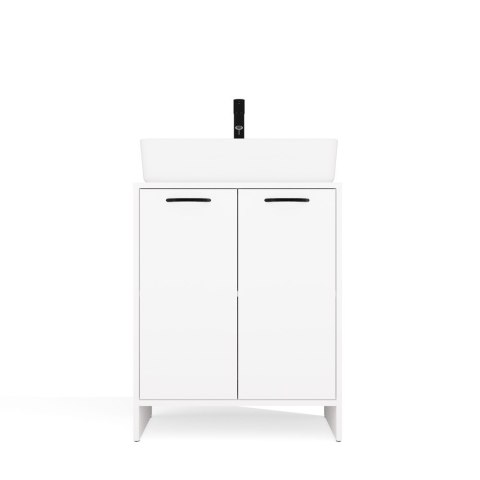 Szafka Łazienkowa NINA 2DUM BIAŁY 2 Drzwi Półki Regał Pod Umywalkę