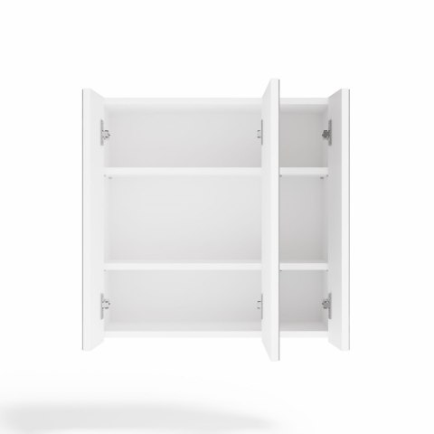 Szafka Łazienkowa POLA 3L Wisząca Z 3 Lustrami Nad Umywalkę 3 Drzwi BIAŁA