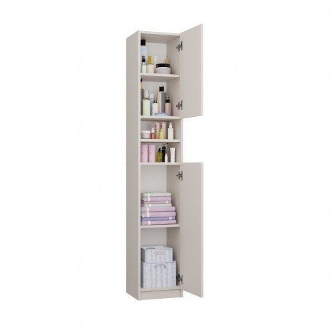 Szafka Łazienkowa Słupek 32 cm MARBELA 1.0 Regał Słupek 2 Drzwi KASZMIR BEŻ