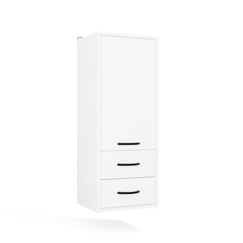 Szafka Łazienkowa Wisząca NINA W1D2S BIAŁY 2 Szuflady 3 Pólki