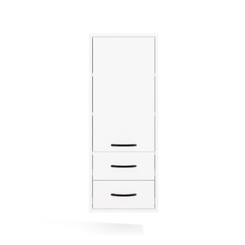 Szafka Łazienkowa Wisząca NINA W1D2S BIAŁY 2 Szuflady 3 Pólki