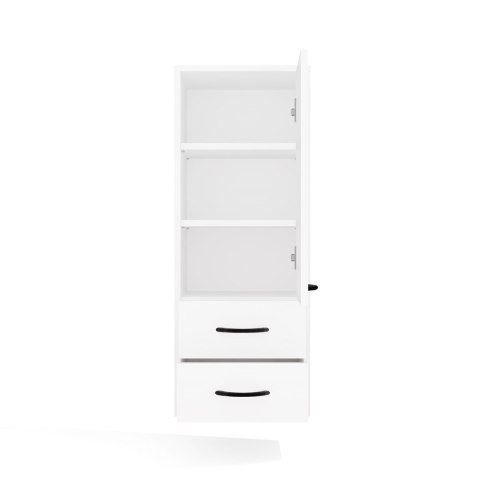 Szafka Łazienkowa Wisząca NINA W1D2S BIAŁY 2 Szuflady 3 Pólki