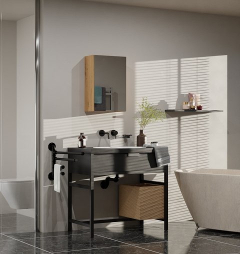 Szafka Łazienkowa Wisząca POLA 1DL DĄB ARTISAN