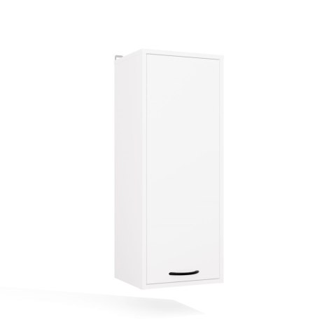 Szafka Łazienkowa Wisząca Regał NINA W1D BIAŁY Słupek 1 Drzwi 3 Półki