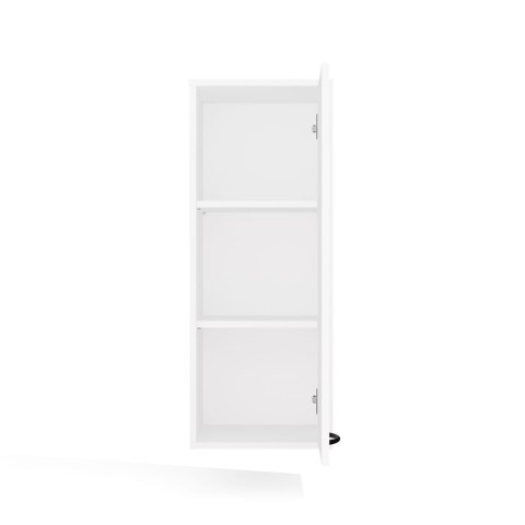 Szafka Łazienkowa Wisząca Regał NINA W1D BIAŁY Słupek 1 Drzwi 3 Półki