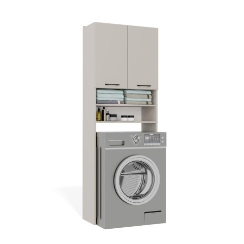 Szafka Łazienkowa na Pralkę POLA DK KASZMIR BEŻ Regał Słupek 180X64X30