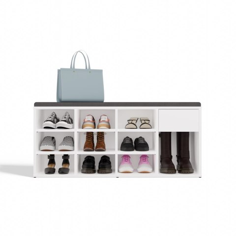 Szafka Na Obuwie Buty Otwarta TALLIN BIAŁY Do Przedpokoju