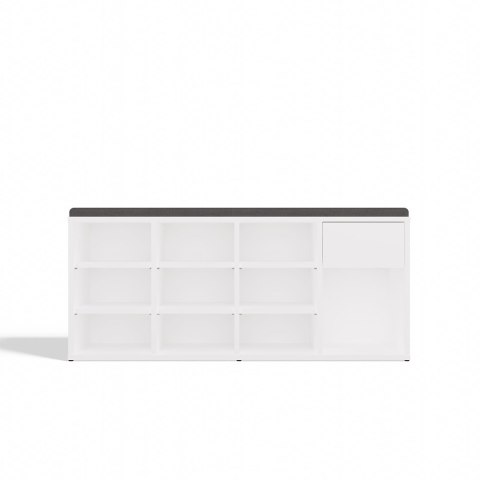 Szafka Na Obuwie Buty Otwarta TALLIN BIAŁY Do Przedpokoju