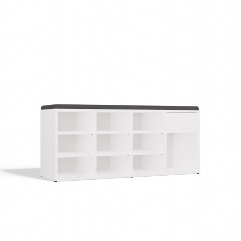 Szafka Na Obuwie Buty Otwarta TALLIN BIAŁY Do Przedpokoju