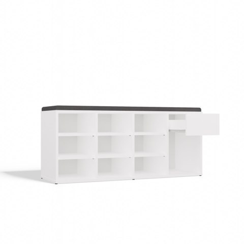Szafka Na Obuwie Buty Otwarta TALLIN BIAŁY Do Przedpokoju