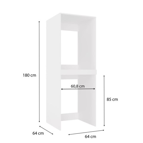 Szafka na Pralkę i Suszarkę POLA TWIN Biała