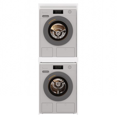 Szafka na Pralkę i Suszarkę POLA TWIN Biała