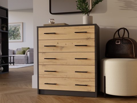 Szafka na obuwie ALEX ANTRACYT ARTISAN Do Przedpokoju