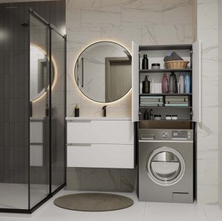 Szafka na pralkę Pola DD ANTRACYT / BIAŁY