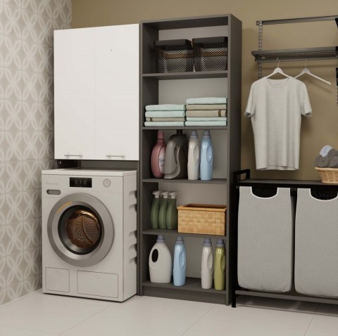 Szafka na pralkę Pola DD ANTRACYT / BIAŁY