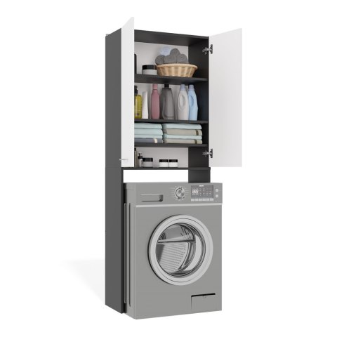 Szafka na pralkę Pola DD ANTRACYT / BIAŁY