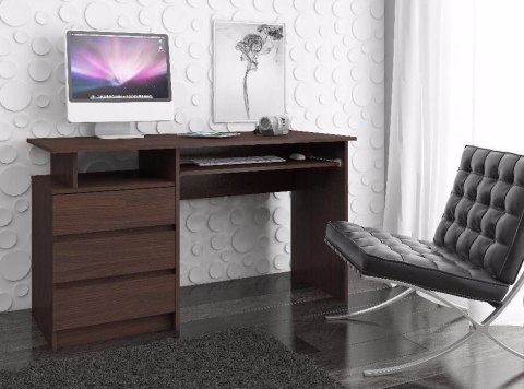 BIURKO CLP 135 cm WENGE WOLNOSTOJĄCE