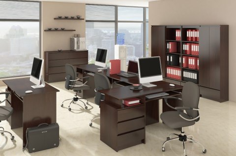 BIURKO CLP 135 cm WENGE WOLNOSTOJĄCE