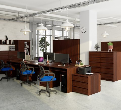 BIURKO CLP 135 cm WENGE WOLNOSTOJĄCE