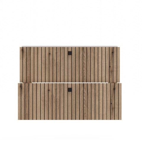 SZAFKA POD UMYWALKĘ TIGO 80 2S DĄB EVOKE RYFLOWANY FRONT + UMYWALKA