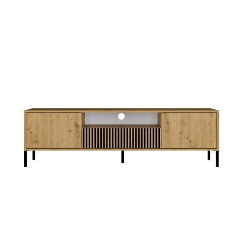 SZAFKA RTV KAMARO 160 DĄB ARTISAN Front ryflowany + Klasyczny