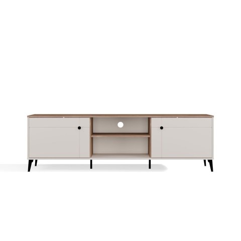 Szafka RTV POINT 2D Kaszmir Beż Dąb Castello Szafka Pod TV 2 Drzwi