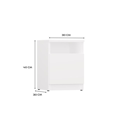 Szafka nocna GALAX 30 1D BIAŁY