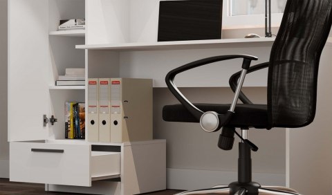 Zestaw Biurko + Regał COSMO BIAŁY