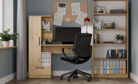 Zestaw Biurko + Regał COSMO DĄB ARTISAN