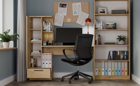 Zestaw Biurko + Regał COSMO DĄB ARTISAN