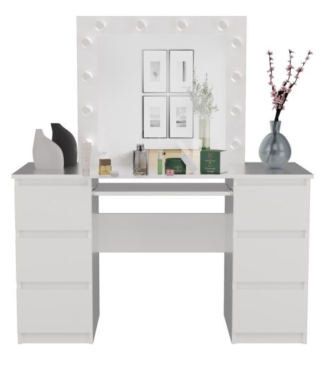 Zestaw Toaletka KUBA + LUSTRO MARINA Biały