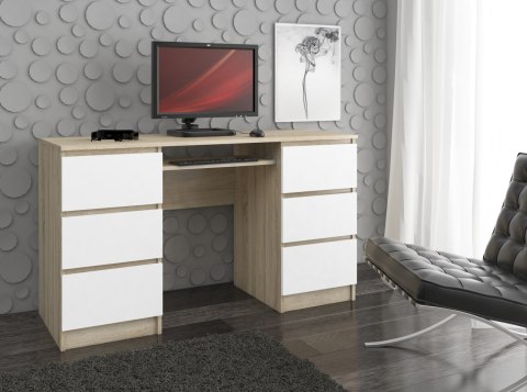 BIURKO A-11 CLP 6SZ PK SONOMA / BIAŁY