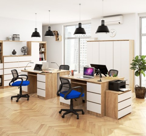 BIURKO A-11 CLP 6SZ PK SONOMA / BIAŁY