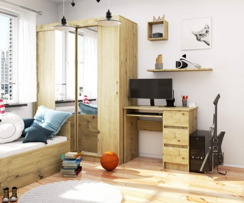 BIURKO A-6 CLP DĄB ARTISAN PRAWOSTRONNE