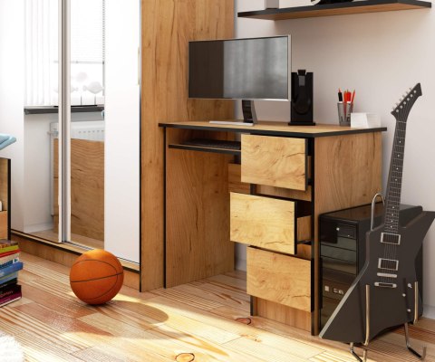 BIURKO A-6 CLP DĄB CRAFT PRAWOSTRONNE