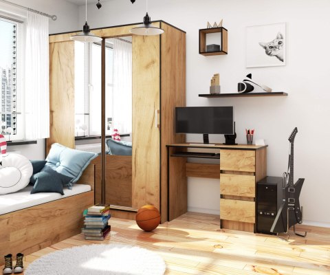 BIURKO A-6 CLP DĄB CRAFT PRAWOSTRONNE