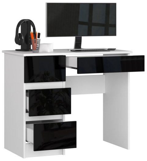 BIURKO A-7 CLP CZARNY POŁYSK LEWOSTRONNE