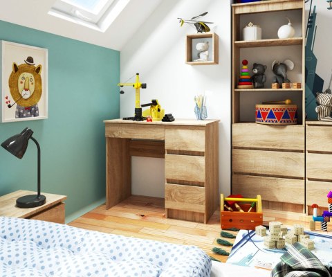 BIURKO A-7 CLP DĄB SONOMA PK PRAWOSTRONNE