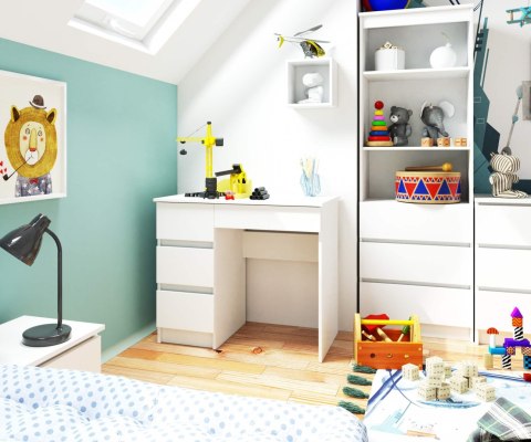 BIURKO A-7 CLP PK BIAŁE LEWOSTRONNE