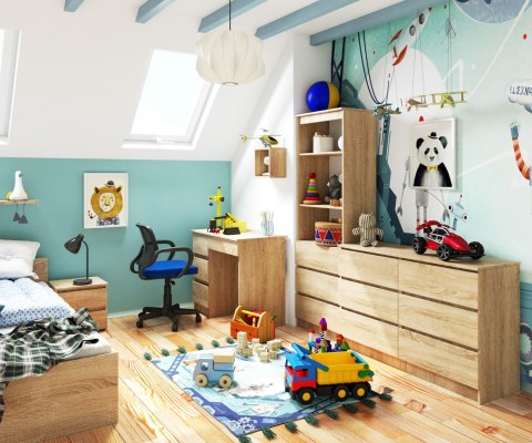 BIURKO A-7 CLP PK DĄB SONOMA LEWOSTRONNE