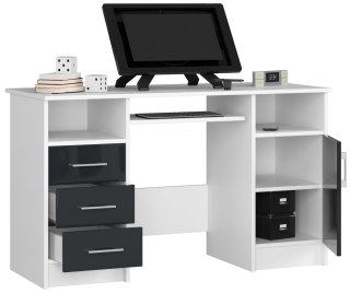 BIURKO ANA BIAŁE / GRAFIT POŁYSK