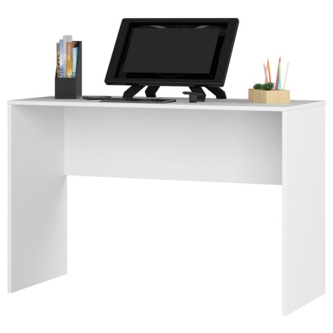 BIURKO B-17 PROSTE 120 cm BIAŁE WOLNOSTOJĄCE