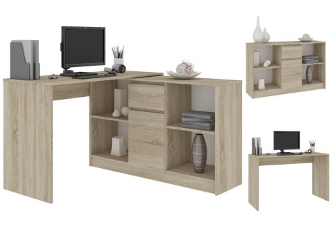 BIURKO B-17 PROSTE 120 cm SONOMA WOLNOSTOJĄCE