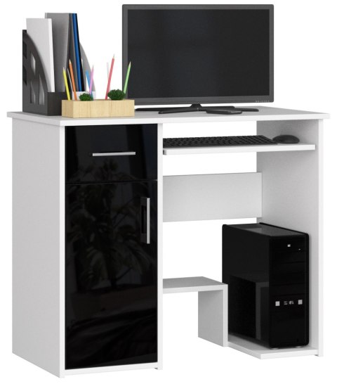 BIURKO JAY PK BIAŁY / CZARNY POŁYSK