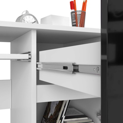 BIURKO KOMPUTEROWE PIKSEL PK CZARNY POŁYSK PRAWE