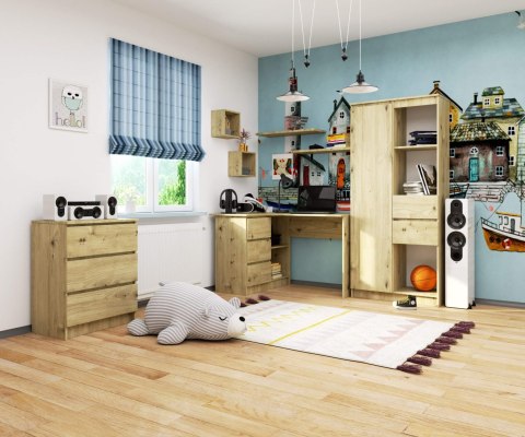 BIURKO NAROŻNE B16 CLP LEWE DĄB ARTISAN