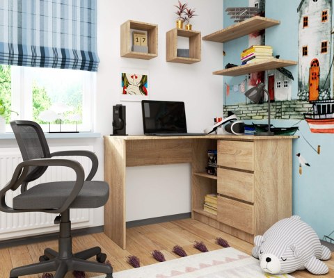 BIURKO NAROŻNE B16 CLP PRAWE PK SONOMA