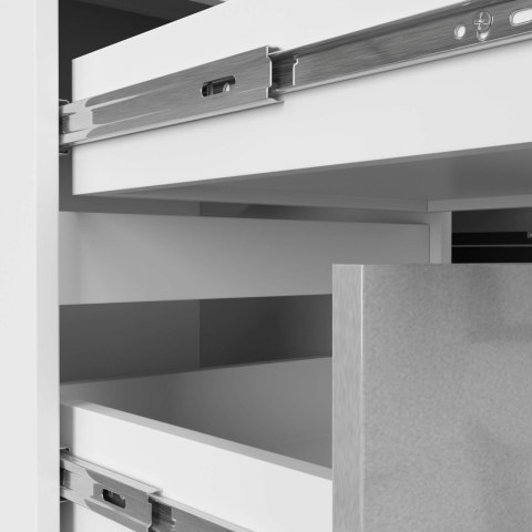 BIURKO NAROŻNE B20 155 cm LEWE PK METALIK POŁYSK