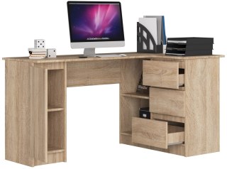 BIURKO NAROŻNE B20 155 cm PRAWE SONOMA