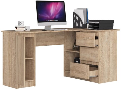 BIURKO NAROŻNE B20 155 cm PRAWE SONOMA